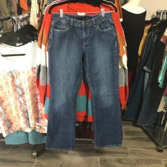 Calvin Klein Flare Jeans boho western sz 6 - Picture 1 of 5